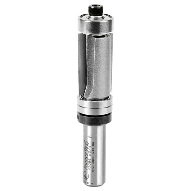 3/4" x 3-3/4" Down-Shear Multi Trimmer Bit with Ball Bearing, 1/2" Shank