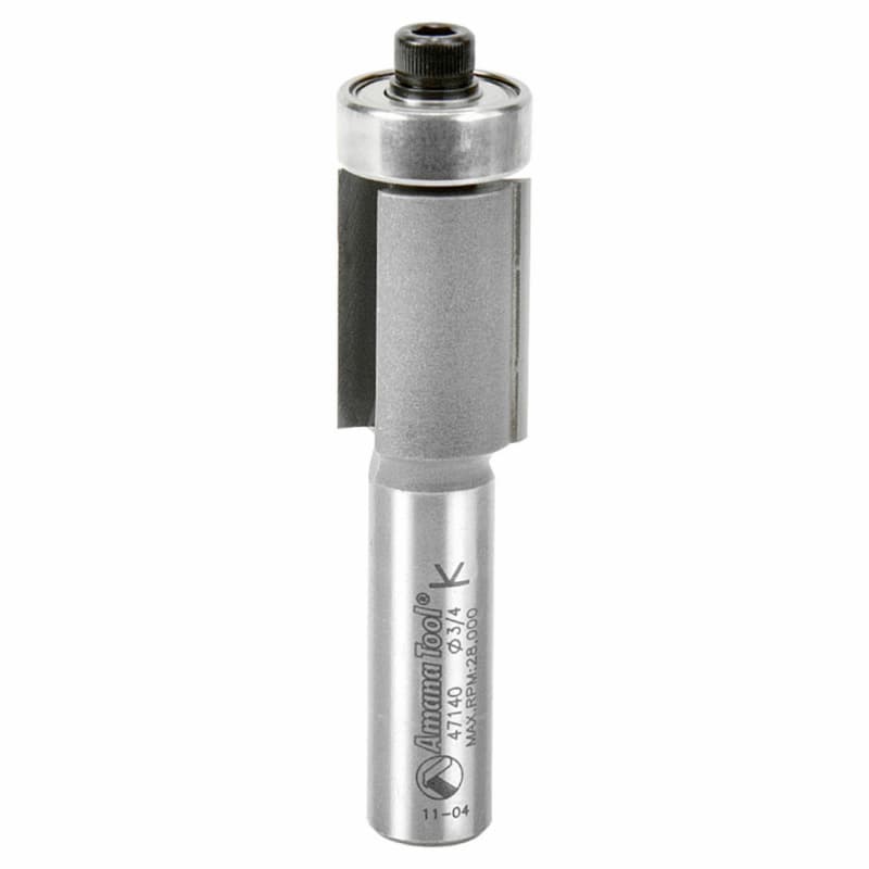 3/4" x 3-1/4" Flush Trim Bit, 2-Flute, 1/2" Shank