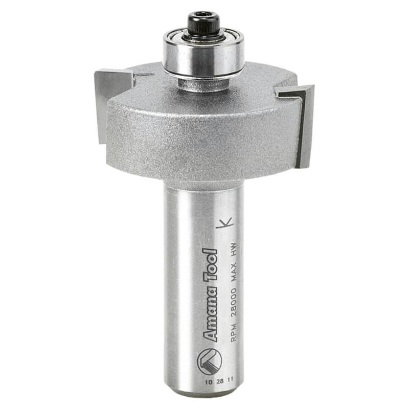 1/2" Depth x 1-3/8" Dia x 1/2" Rabbeting Bit, 1/2" Shank