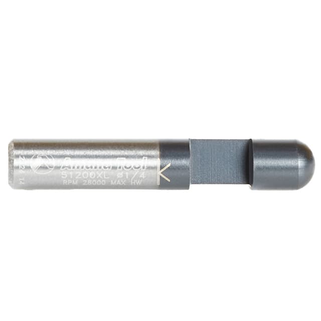 1/4" x 1-1/2" High Performance AlTiN Coated Panel Pilot Flush Trim Bit, 1-Flute, 1/4" Shank