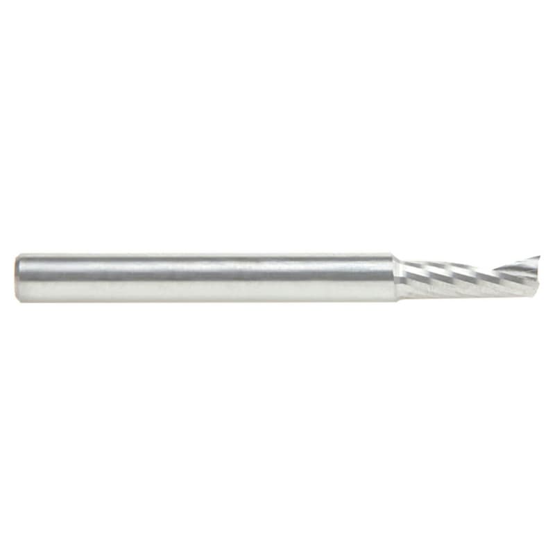 3mm x 30mm Up-Cut 'O' Aluminum Cutting CNC Spiral Router Bit, 1-Flute, 3mm Shank