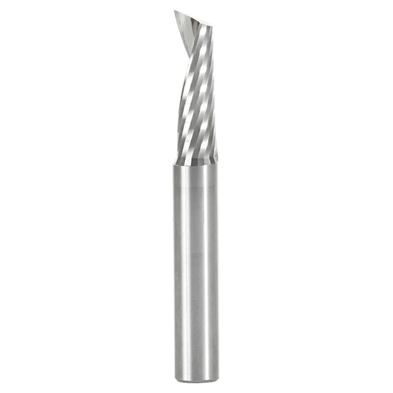 8mm x 64mm Up-Cut 'O' Aluminum Cutting CNC Spiral Router Bit, 1-Flute, 8mm Shank