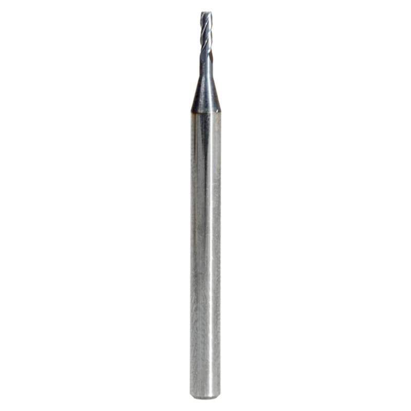 0.050" AlTiN Coated CNC Steel Square Mini End Mill Bit, 4-Flute