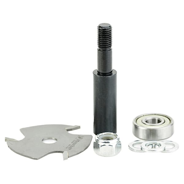 1-7/8" Dia x 1/16" 3-Wing Slotting Cutter Assembly, 1/2" Shank