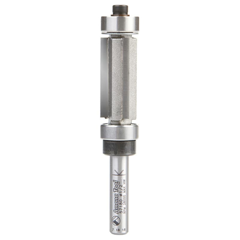 1/2" x 2-29/32" Multi-Trimmer Bit, 3-Flute, 1/4" Shank