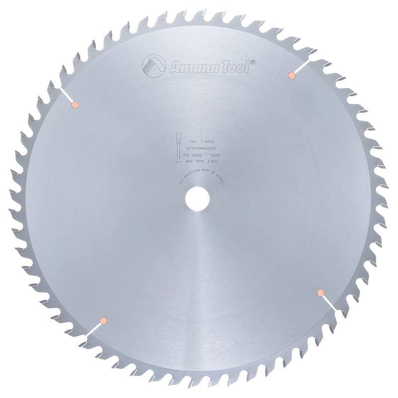 16" x 60 Teeth Heavy-Duty Cross-Cut/Cut-Off Saw Blade