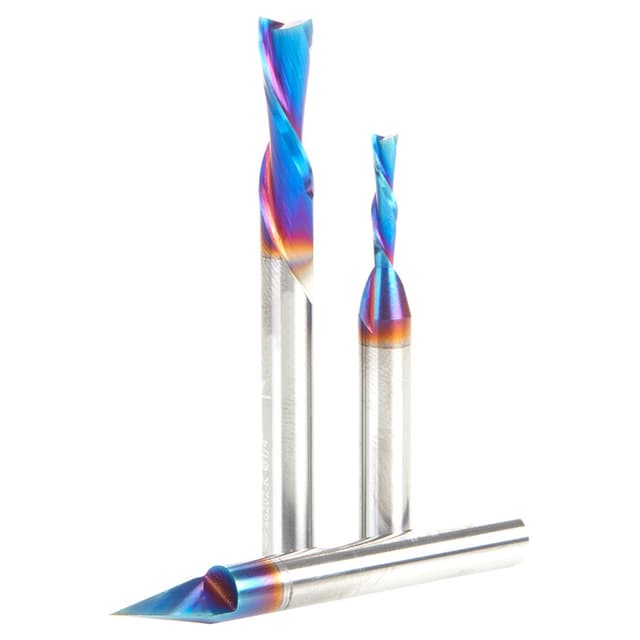 3-Piece CNC Spektra Basic Router Bit Pack, 1/4" Shank