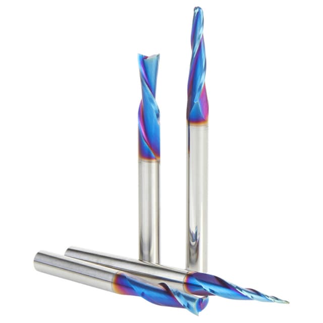4-Pieces CNC General Purpose, 1/4" Shank