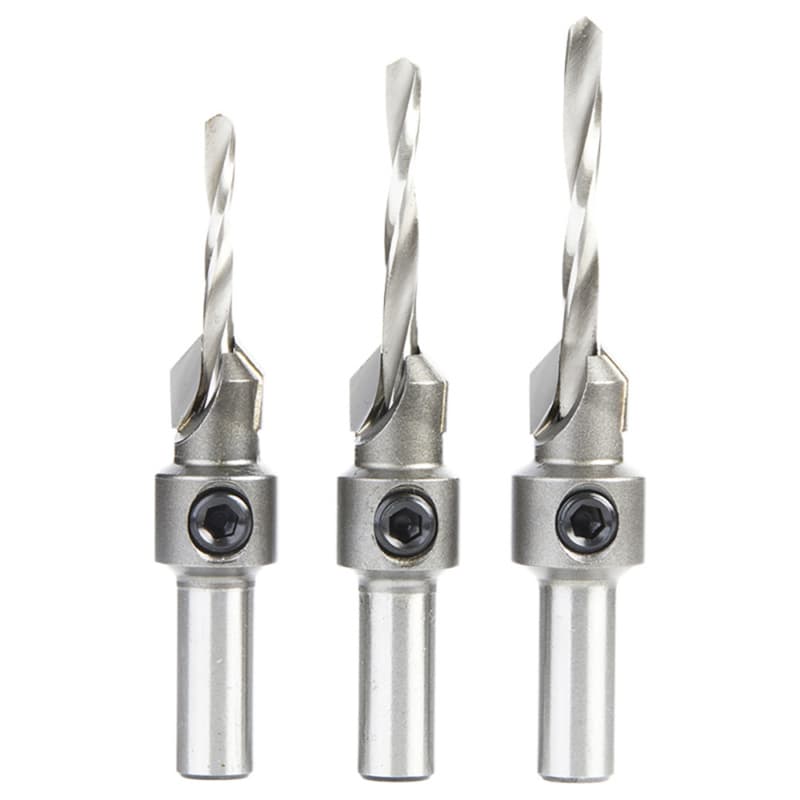AMS-623 3-Piece Round Shank Countersink Set