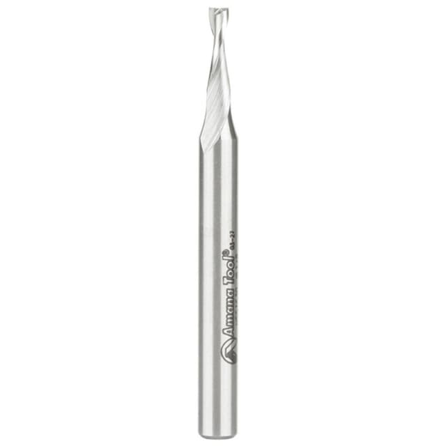 1/8" x 2-5/8" Aluminum Cutting Up-Cut Spiral Router Bit, 2-Flute, 1/4" Shank