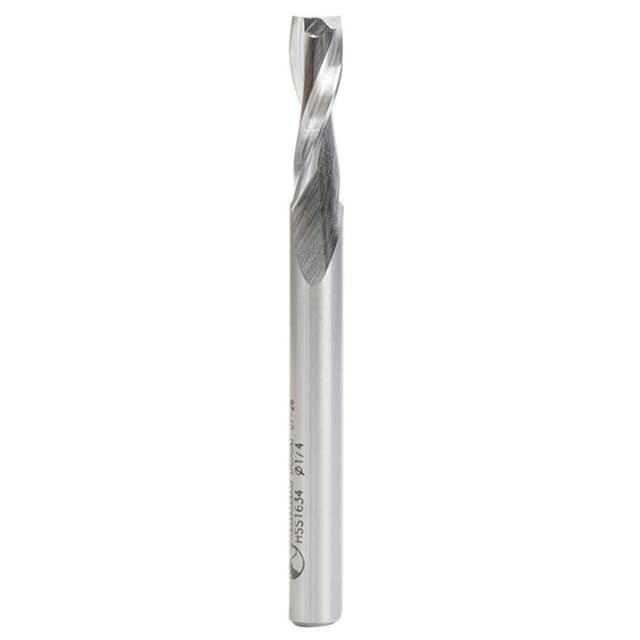 1/4" x 2-3/4" Aluminum Cutting Up-Cut Spiral Router Bit, 2-Flute, 1/4" Shank, 3/4" Cutting Height