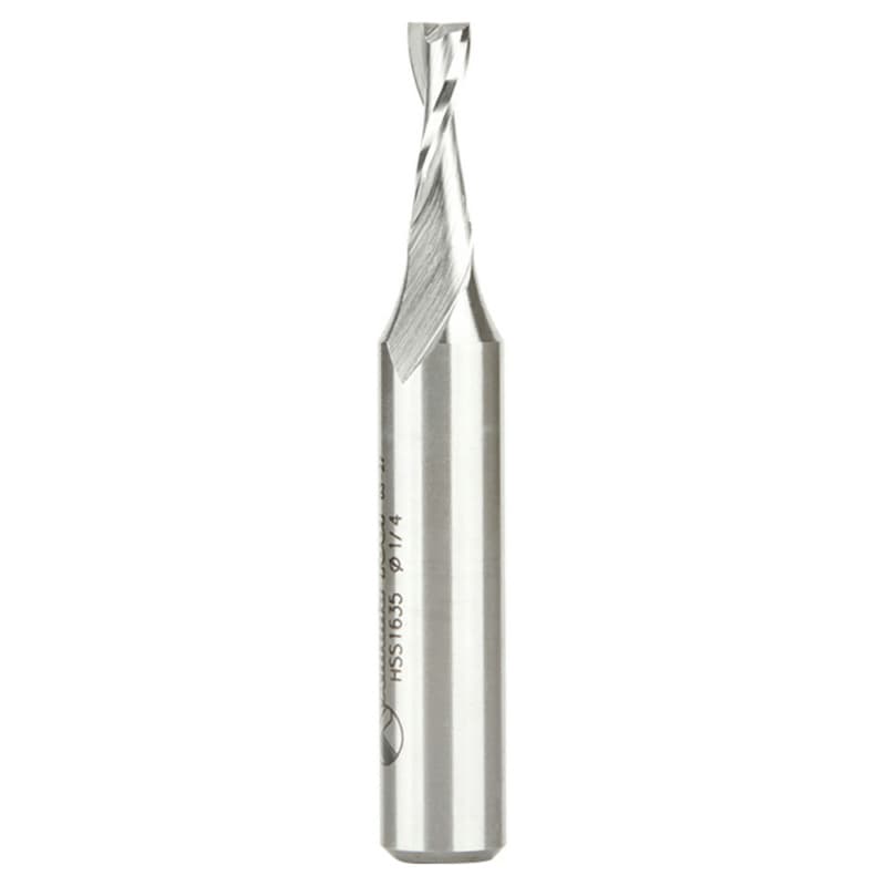 1/4" x 3-1/4" Aluminum Cutting Up-Cut Spiral Router Bit, 2-Flute, 1/2" Shank