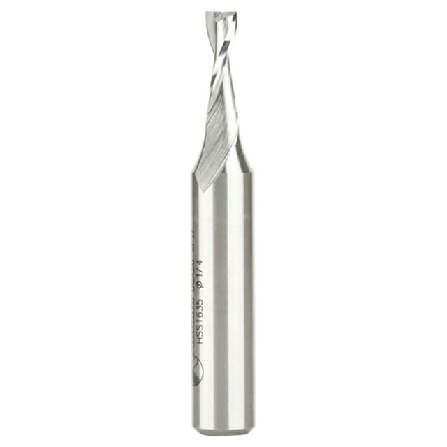1/4" x 3-1/4" Aluminum Cutting Up-Cut Spiral Router Bit, 2-Flute, 1/2" Shank