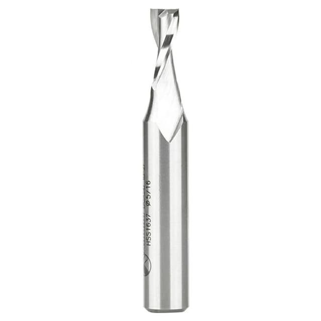 5/16" x 3-1/4" Aluminum Cutting Up-Cut Spiral Router Bit, 2-Flute, 1/2" Shank