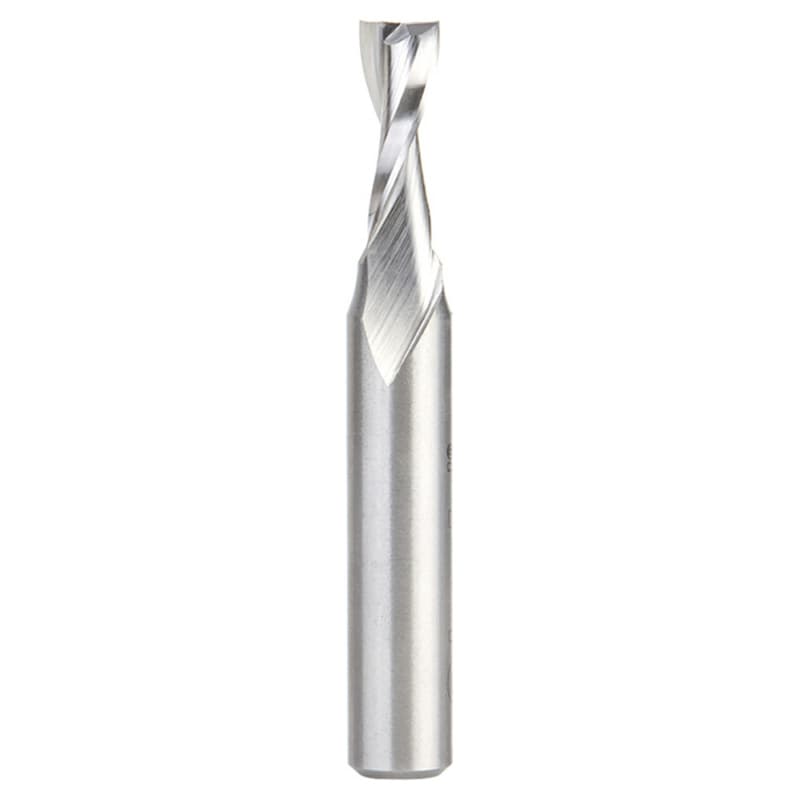 3/8" x 3-1/2" Aluminum Cutting Up-Cut Spiral Router Bit, 2-Flute, 1/2" Shank