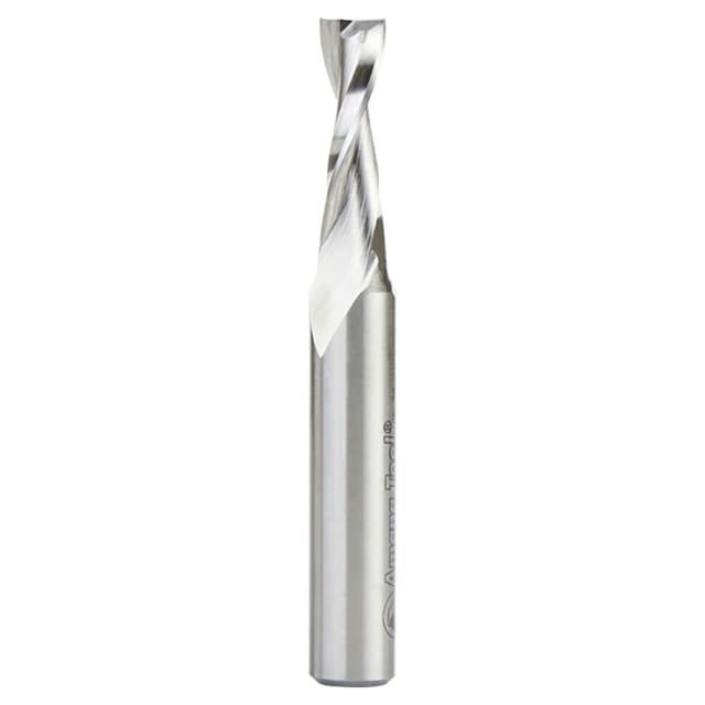 3/8" x 3-3/4" Aluminum Cutting Up-Cut Spiral Router Bit, 2-Flute, 1/2" Shank