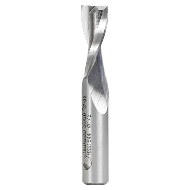 1/2" x 3-1/4" Aluminum Cutting Up-Cut Spiral Router Bit, 2-Flute, 1/2" Shank