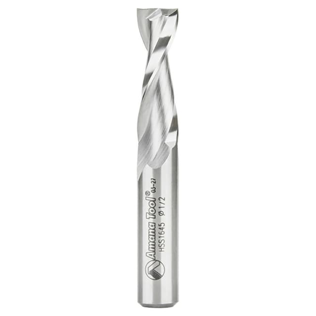 1/2" x 3-1/2" Aluminum Cutting Up-Cut Spiral Router Bit, 2-Flute, 1/2" Shank