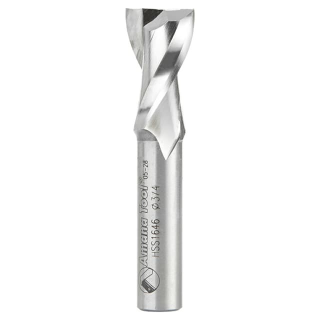 3/4" x 3-1/4" Aluminum Cutting Up-Cut Spiral Router Bit, 2-Flute, 1/2" Shank