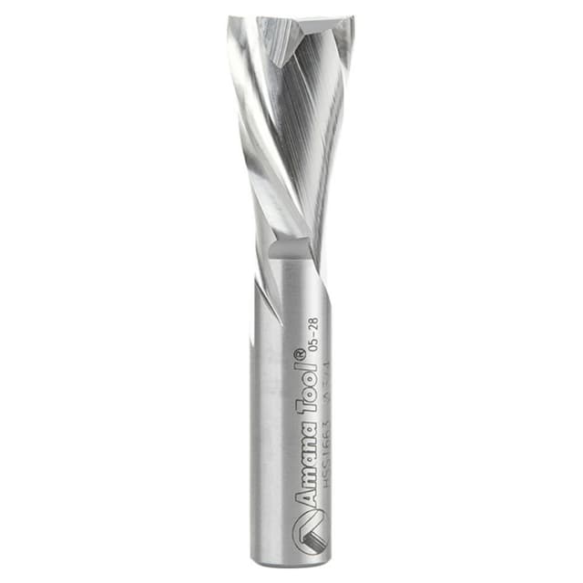 3/4" x 3-1/4" Aluminum Cutting Down-Cut Spiral Router Bit, 2-Flute, 1/2" Shank