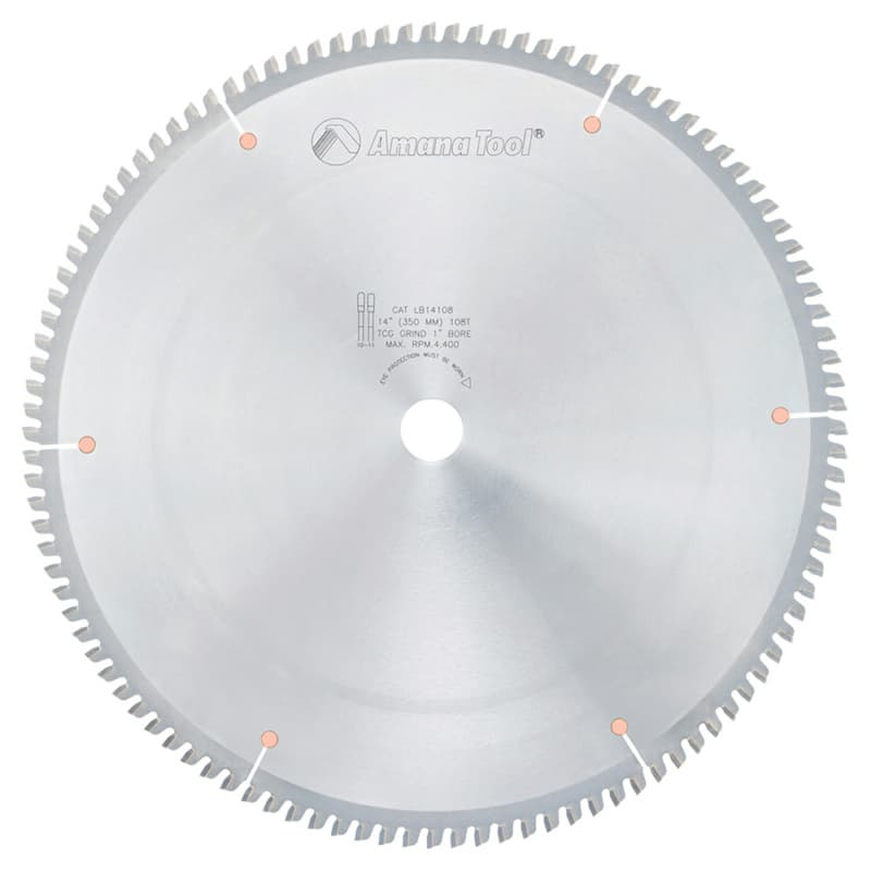 14" x 108 Teeth Non-Melt Plastic Saw Blade