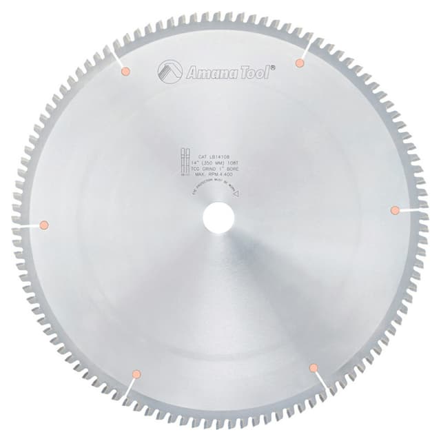 14" x 108 Teeth Non-Melt Plastic Saw Blade