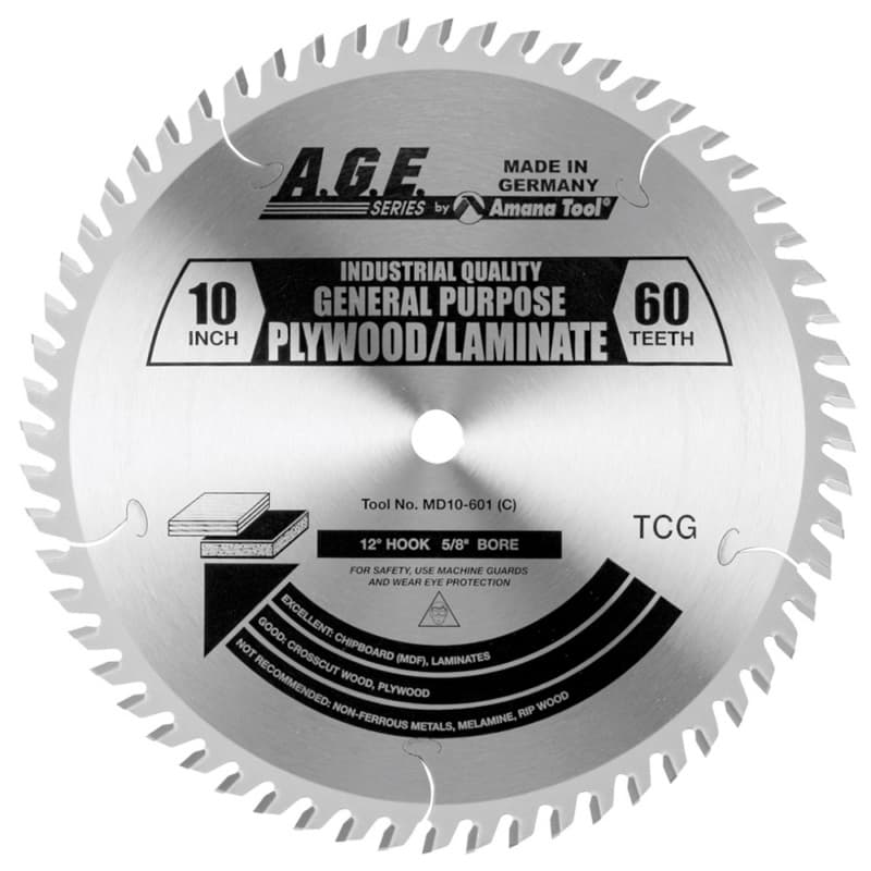 10" x 60 Teeth General Purpose Cross-Cut/Cut-Off Saw Blade