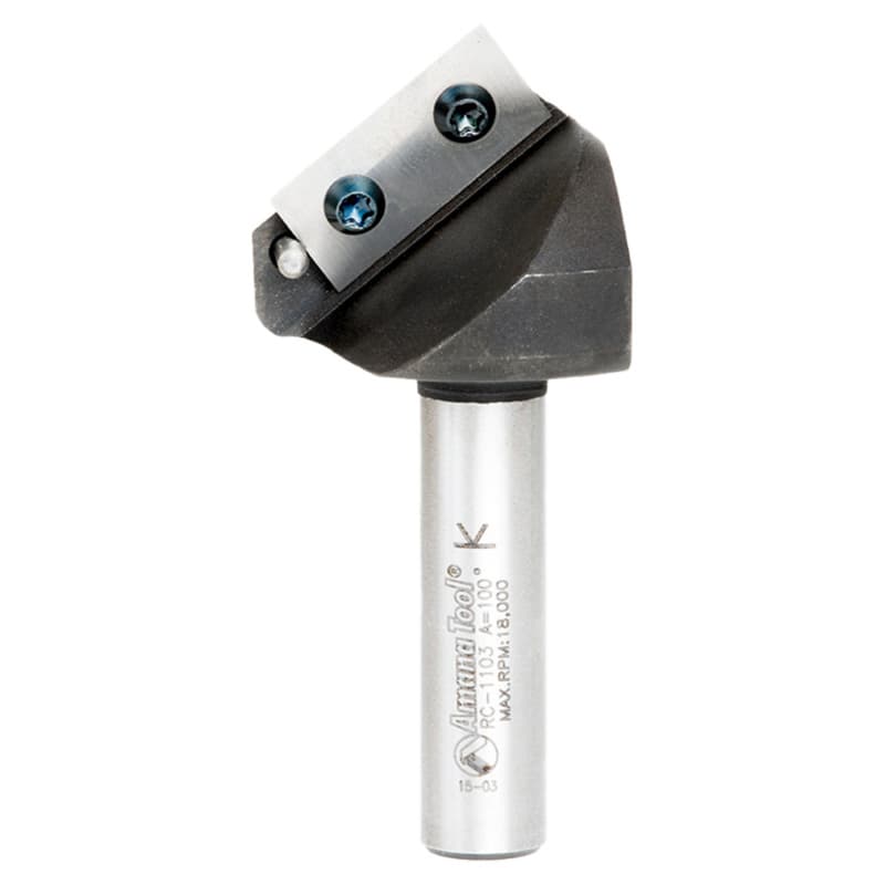 Insert V-Groove 100° x 11/16 x 1/2" Shank CNC Router Bit