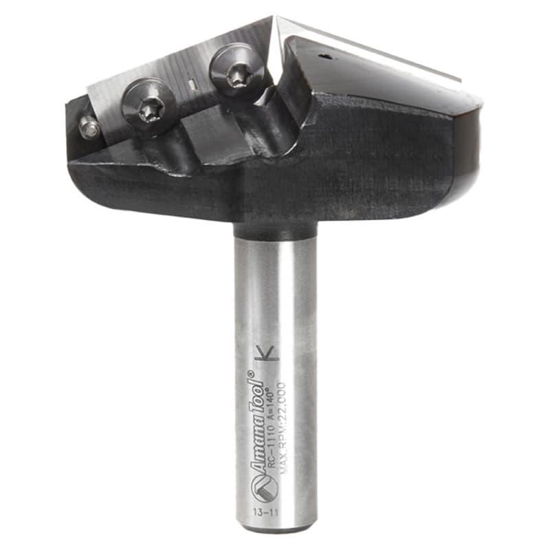 2-13/64" Dia x 13/32" CNC Insert V-Groove 140° Router Bit1/2" Shank