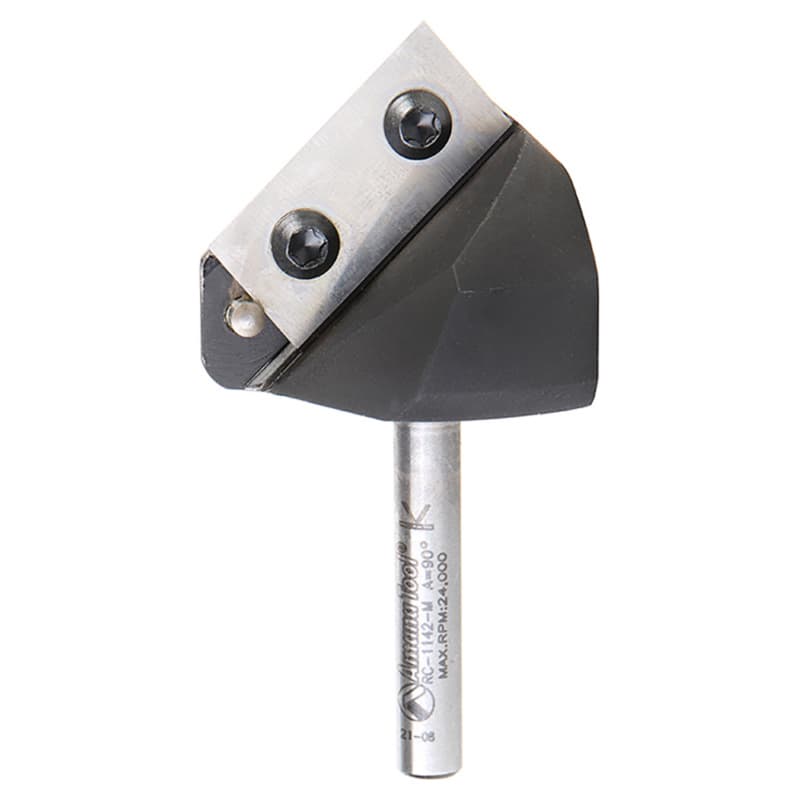 Insert V-Groove 90° x 39mm Dia 20mm x 6mm Shank CNC Router Bit