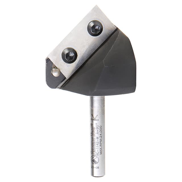 Insert V-Groove 90° x 39mm Dia 20mm x 6mm Shank CNC Router Bit