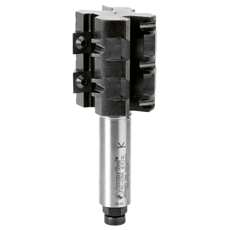 2" Dia x 2-13/64" CNC Rough Rabbeting/Sizing Insert Router Bit, 3/4" Shank