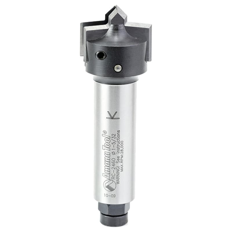 1-5/32" Dia x 45° CNC Carbide Tipped Multi-Face Profile Bit, 3/4" Shank