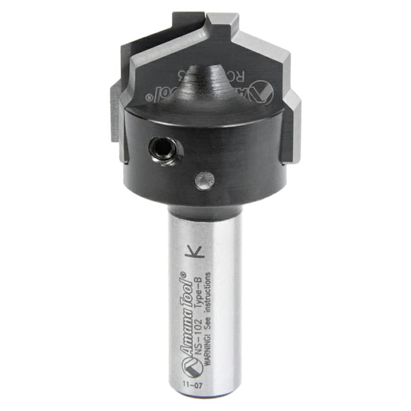 RC-2483 1-3/8" x 25/64" CNC Insert Nova System Traditional Plunge Bit for MDF/Wood Cabinet Doors, 1/2" Shank