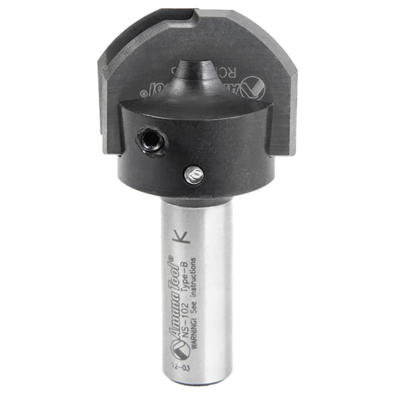 RC-2485 1-11/32" x 17/64" CNC Insert Nova System Cove Raised Panel Bit, 1/2" Shank for MDF/Wood Cabinet Door