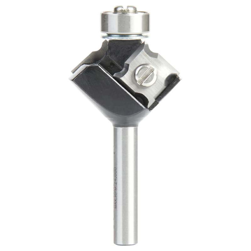 1-5/64" Dia x 3/8" x 1/16" Radius In-Tech Insert Corner Round, 2 Flute, 1/4" Shank
