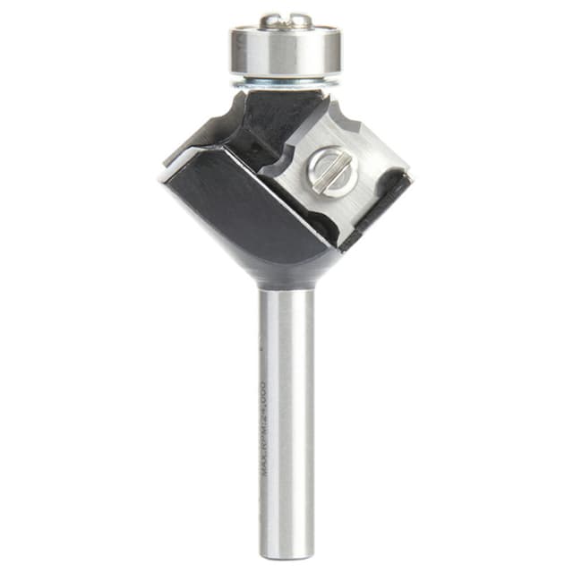 1-5/64" Dia x 3/8" x 1/16" Radius In-Tech Insert Corner Round, 2 Flute, 1/4" Shank