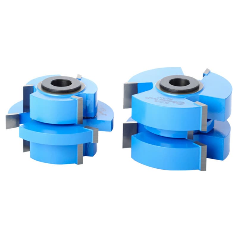 2-3/4" 2-Piece 3-Wing Stile/Rail Tongue/Groove Cabinet Door Cutter Set