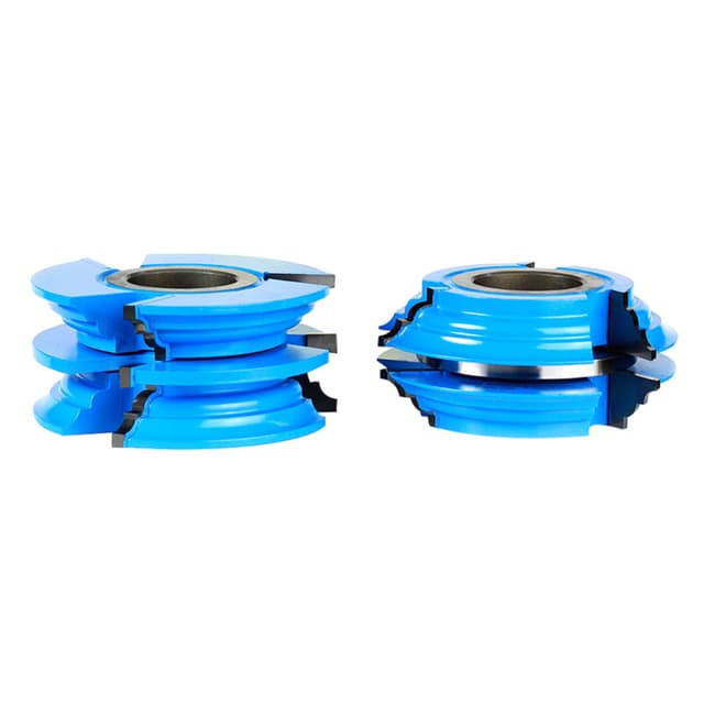 3-9/16" x 13/64" Radius 3-Wing Stile/Rail Bead/Cove Cabinet Door Cutter Set