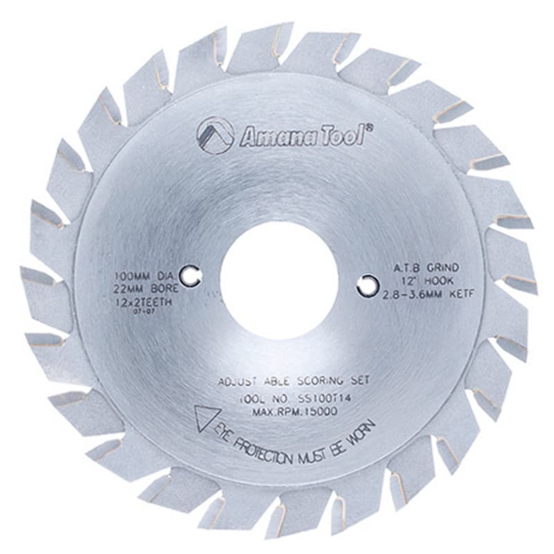 100mm x 24 Teeth Adjustable Type Scoring Saw Blade
