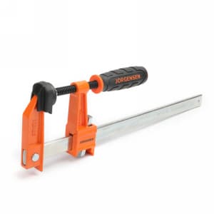 12" Heavy-Duty Clutch Style Steel Bar Clamp, 3" Throat Depth