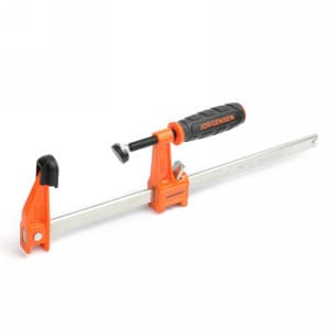 12" Medium-Duty Clutch Style Steel Bar Clamp, 2-1/2" Throat Depth