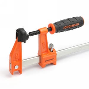 24" Heavy-Duty Clutch Style Steel Bar Clamp, 3" Throat Depth