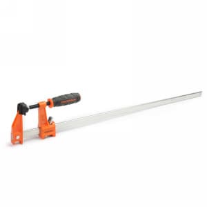 24" Medium-Duty Clutch Style Steel Bar Clamp, 2-1/2" Throat Depth
