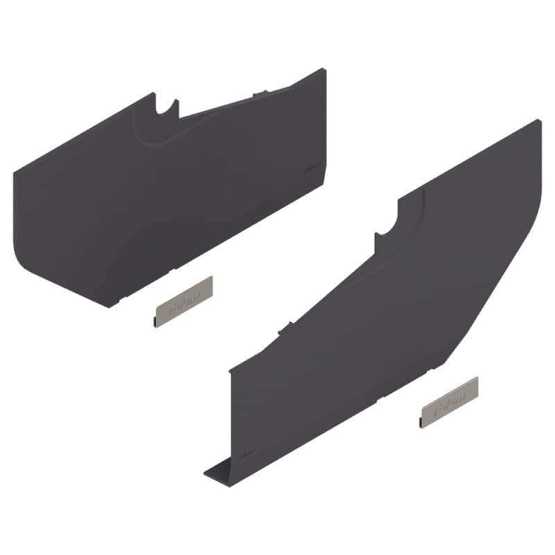 Aventos HS Large Cover Cap Set, Deep Gray