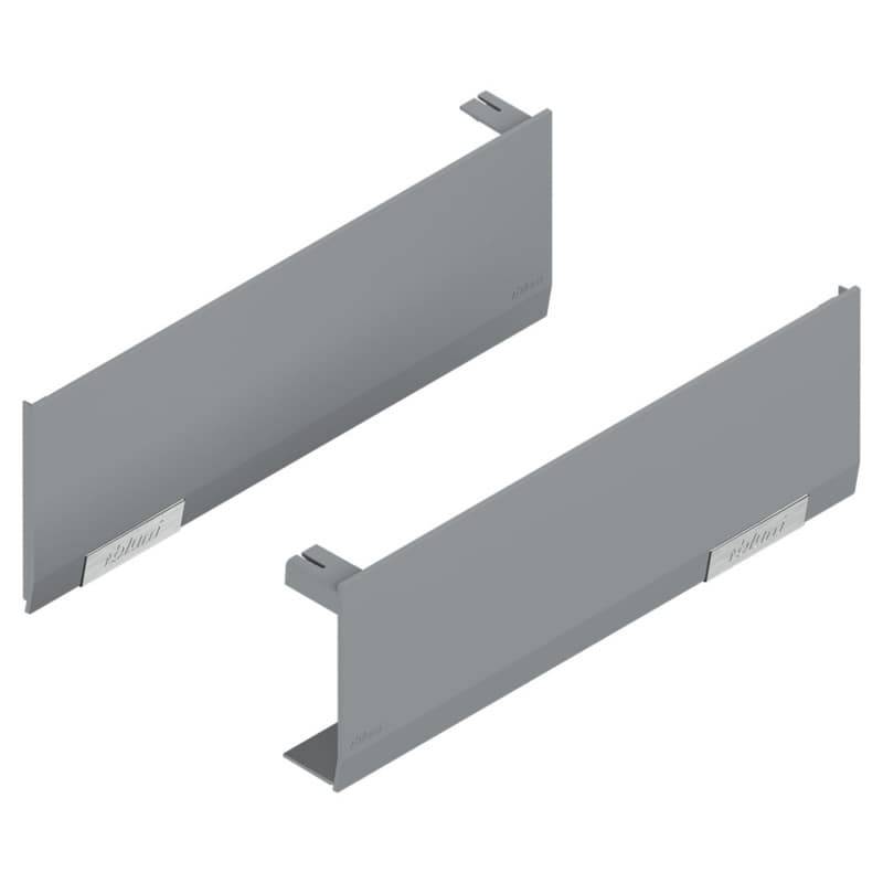 Aventos HF/HS/HL Top Cover Cap Set, Light Gray/Stainless Steel