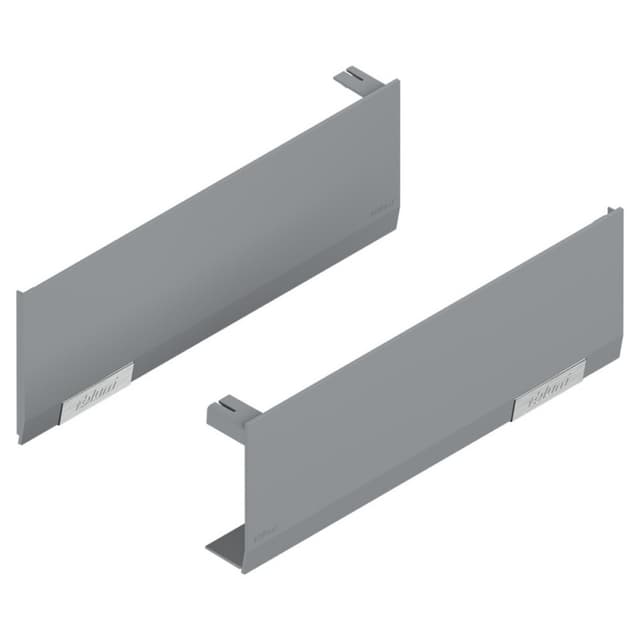 Aventos HF/HS/HL Top Cover Cap Set, Light Gray/Stainless Steel