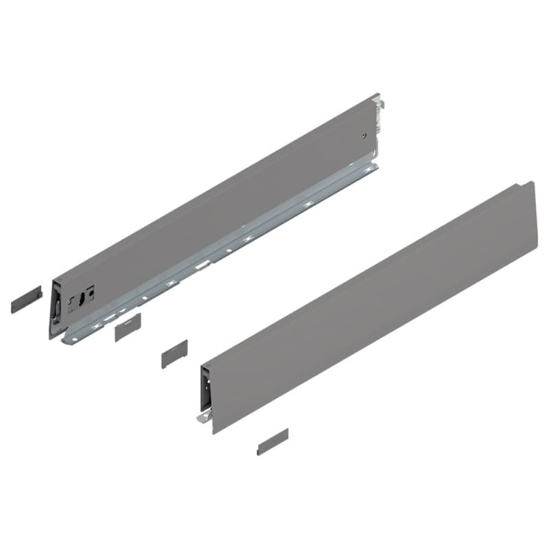 Merivobox Drawer Profile M-Height 91mm, Indium Gray Matte, 550mm