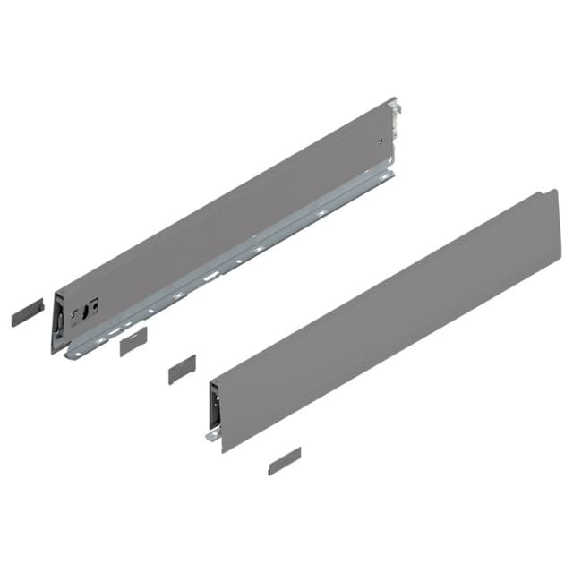 Blum MERIVOBOX Drawer Profiles, Indium Gray Matte
