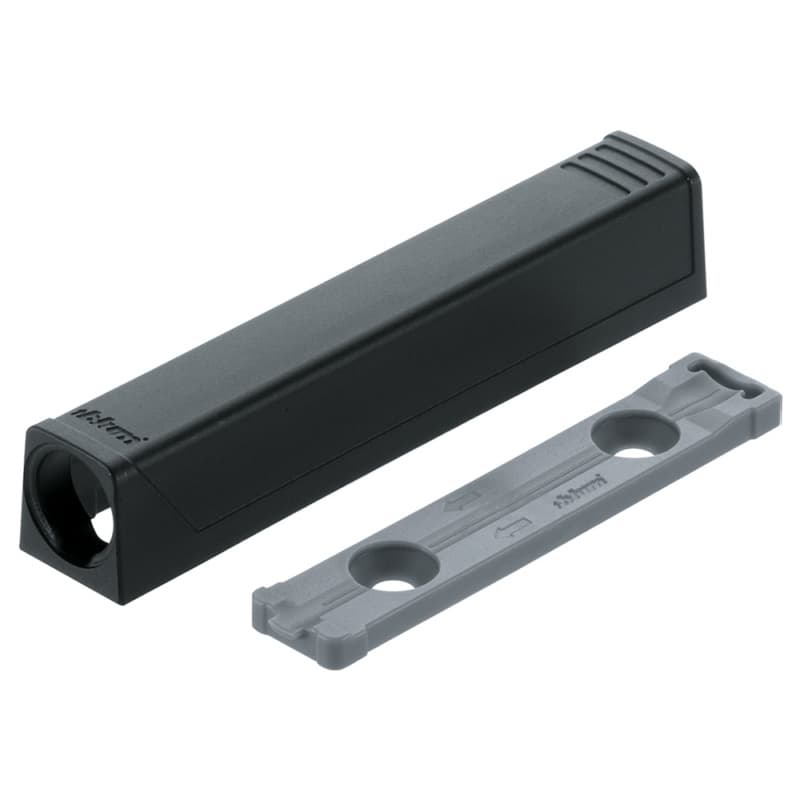Tip-On Push to Open In-Line Adaptor Plate, Black